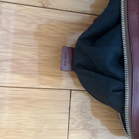 Gucci burgundy Boston bag